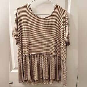 Chris & Carol Striped Blouse - Black and White